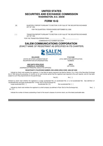 Thumbnail Salem Media Group
 10-Q Quarterly Report FY 