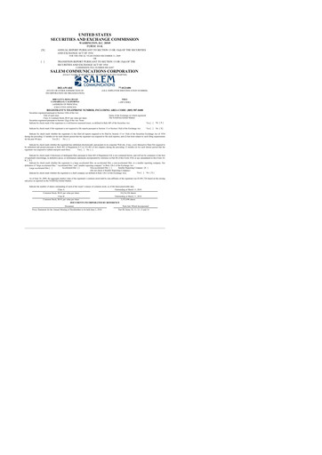 Thumbnail Salem Media Group
 10-K Annual Report 