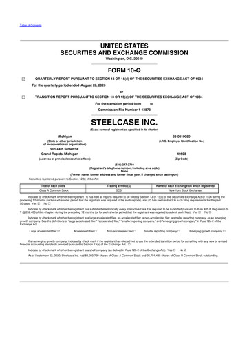 Thumbnail Steelcase 10-Q Quarterly Report FY2021 