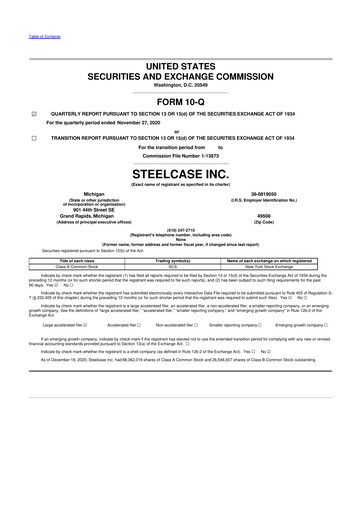 Thumbnail Steelcase 10-Q Quarterly Report FY2021 