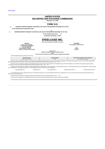 Thumbnail Steelcase 10-Q Quarterly Report FY2022 