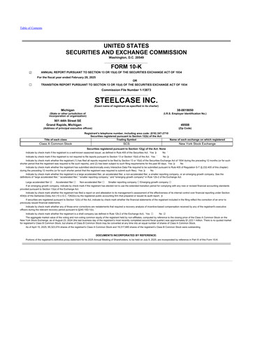 Thumbnail Steelcase 10-K Annual Report 2025