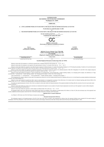 Thumbnail Crown Castle 10-K Annual Report 2024