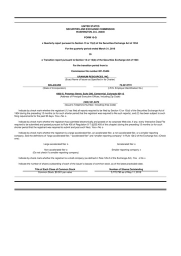 Vorschaubild Westwater Resources
 10-Q Quartalsbericht 2016 