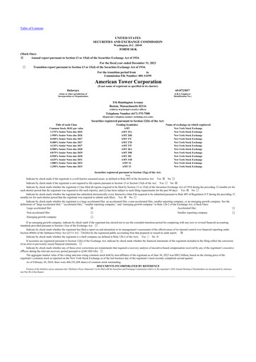 Thumbnail American Tower 10-K Annual Report 2023