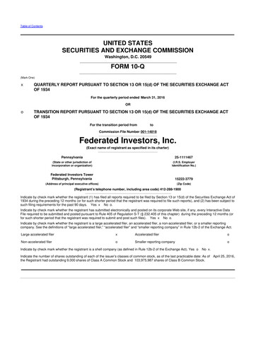 Thumbnail Federated Hermes
 10-Q Quarterly Report FY2016 