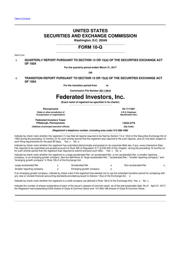 Thumbnail Federated Hermes
 10-Q Quarterly Report FY2017 