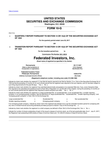 Thumbnail Federated Hermes
 10-Q Quarterly Report FY2017 
