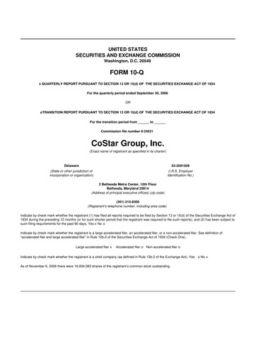 Thumbnail CoStar Group 10-Q Quarterly Report FY 