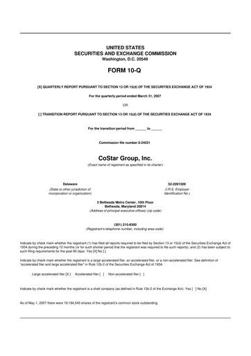 Thumbnail CoStar Group 10-Q Quarterly Report FY 