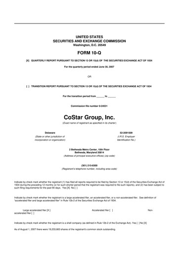 Thumbnail CoStar Group 10-Q Quarterly Report FY 