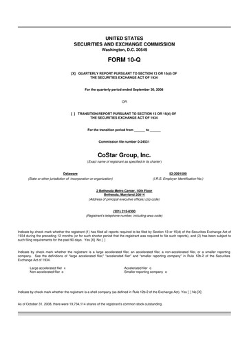 Thumbnail CoStar Group 10-Q Quarterly Report FY 