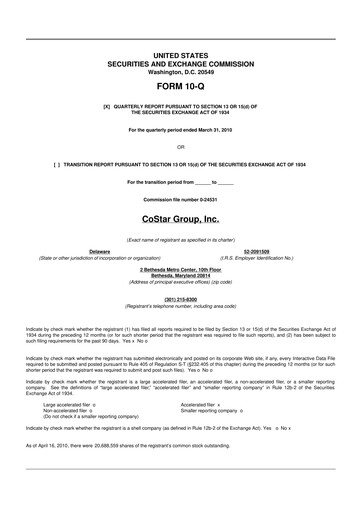 Thumbnail CoStar Group 10-Q Quarterly Report FY 