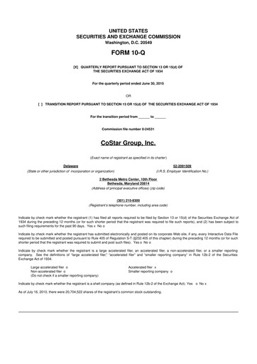 Thumbnail CoStar Group 10-Q Quarterly Report FY 