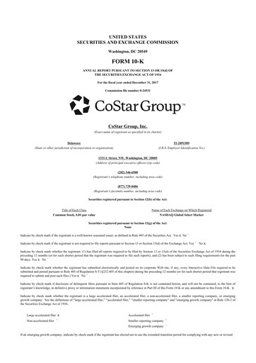 Thumbnail CoStar Group 10-K Annual Report 2017