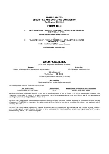 Thumbnail CoStar Group 10-Q Quarterly Report FY2021 