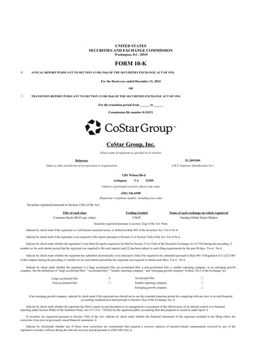 Thumbnail CoStar Group 10-K Annual Report 2024