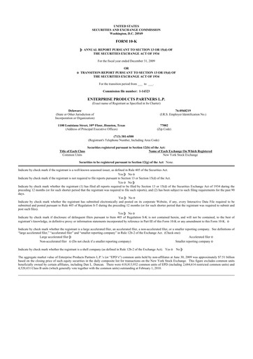 Thumbnail Enterprise Products 10-K Annual Report 