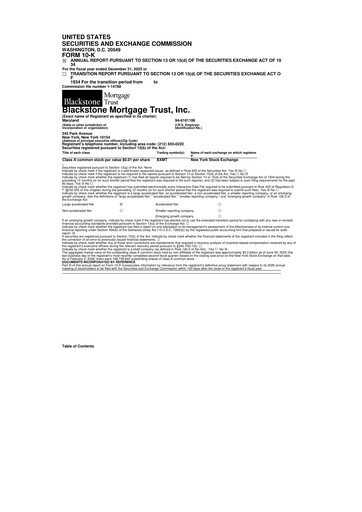Thumbnail Blackstone Mortgage Trust
 10-K Annual Report 2025