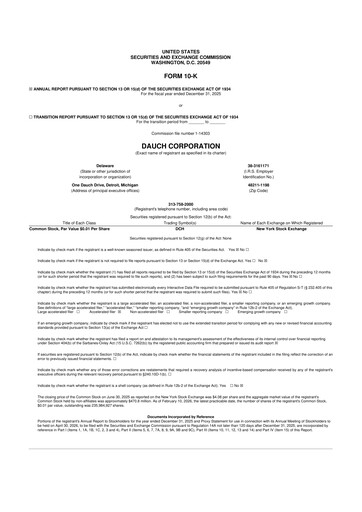 Miniature American Axle & Manufacturing 10-K Rapport annuel 2025