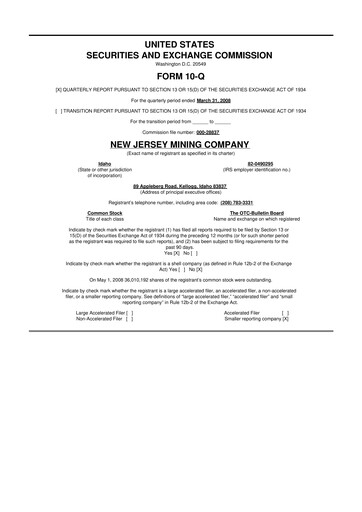 Thumbnail Idaho Strategic Resources 10-Q Quarterly Report FY 