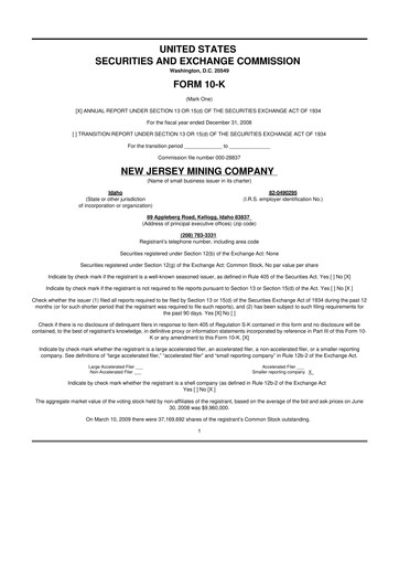 Thumbnail Idaho Strategic Resources 10-K Annual Report 