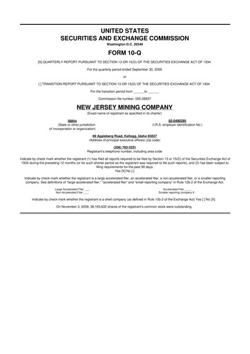 Thumbnail Idaho Strategic Resources 10-Q Quarterly Report FY 