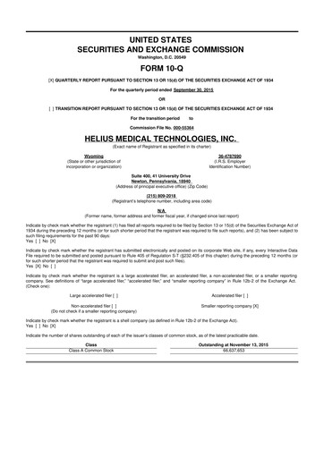Thumbnail Solana Company 10-Q Quarterly Report FY2016 