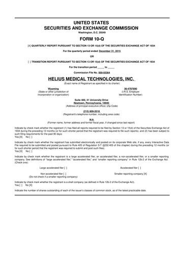Thumbnail Solana Company 10-Q Quarterly Report FY2016 