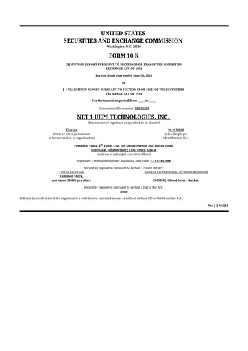 Thumbnail Lesaka Technologies 10-K Annual Report 2018