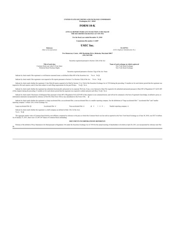 Thumbnail Centrus Energy 10-K Annual Report 2010