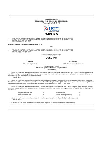 Vorschaubild Centrus Energy 10-Q Quartalsbericht 2014 