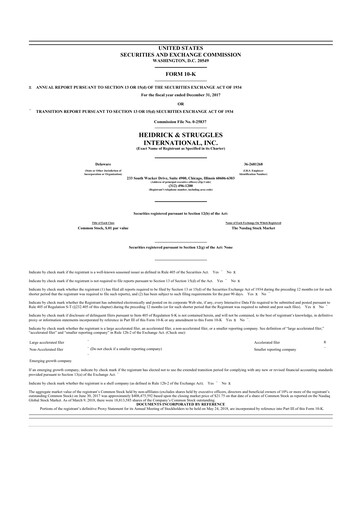 Thumbnail Heidrick & Struggles

 10-K Annual Report 2017