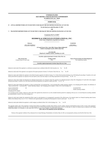 Thumbnail Heidrick & Struggles

 10-K Annual Report 2021