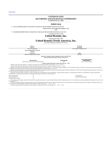 Thumbnail United Rentals
 10-K Annual Report 2022