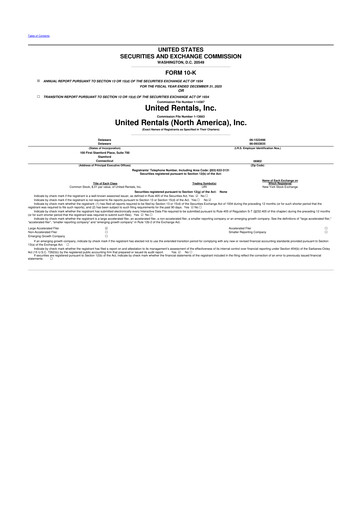 Vorschaubild United Rentals
 10-K Jahresbericht 2025
