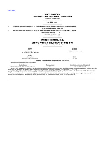 Thumbnail United Rentals
 10-Q Quarterly Report FY2026 