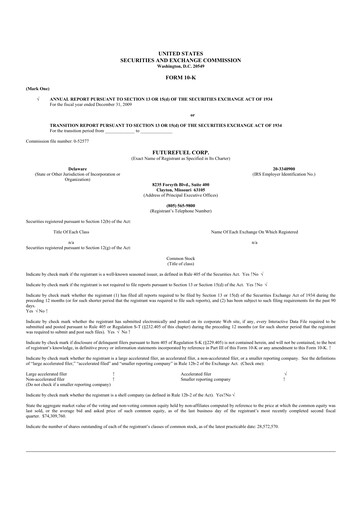 Thumbnail FutureFuel 10-K Annual Report 