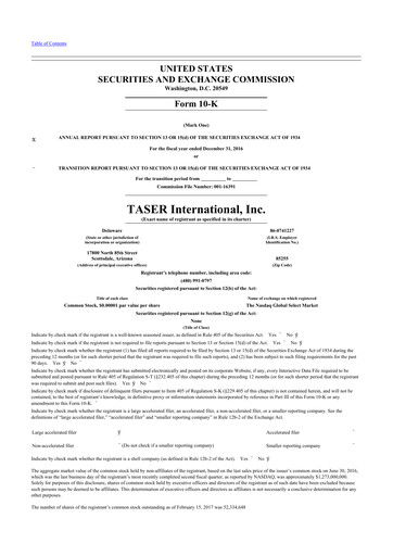 Thumbnail Axon Enterprise
 10-K Annual Report 2016