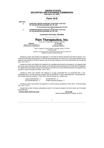 Thumbnail Cassava Sciences
 10-Q Quarterly Report FY2016 