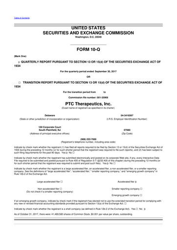 Thumbnail PTC Therapeutics
 10-Q Quarterly Report FY2017 