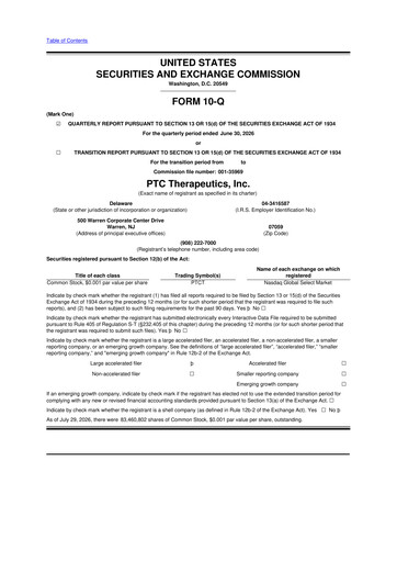 Thumbnail PTC Therapeutics
 10-Q Quarterly Report FY2026 
