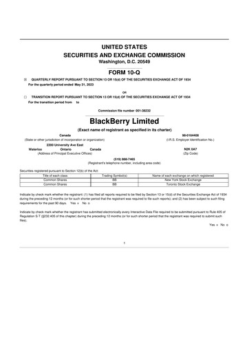 Thumbnail BlackBerry 10-Q Quarterly Report FY2024 