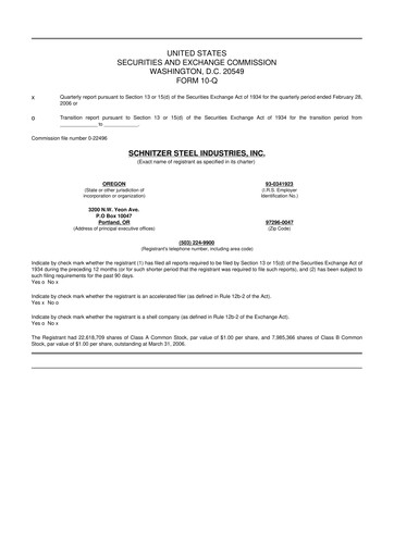 Thumbnail Radius Recycling 10-Q Quarterly Report FY 