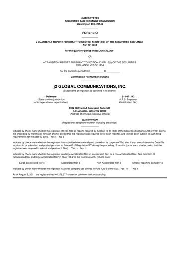 Thumbnail Ziff Davis 10-Q Quarterly Report FY2011 