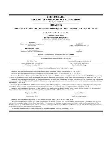 Thumbnail Booking Holdings (Booking.com) 10-K Annual Report 2014