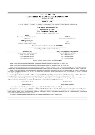 Thumbnail Booking Holdings (Booking.com) 10-K Annual Report 2015