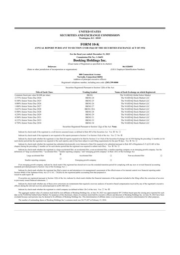 Thumbnail Booking Holdings (Booking.com) 10-K Annual Report 2023