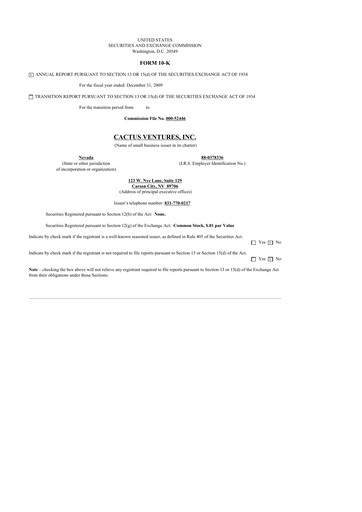 Thumbnail Actinium Pharmaceuticals 10-K Annual Report 