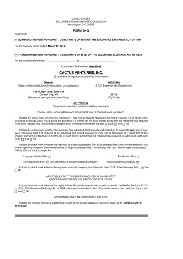 Thumbnail Actinium Pharmaceuticals 10-Q Quarterly Report FY 